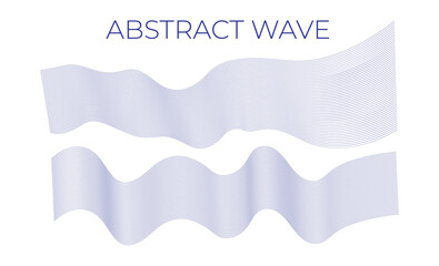 Abstract line background with waves Vector abstract element wave for design Elegant modern minimal abstract background with wavy lines