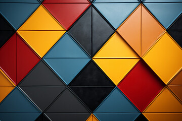 Bright multicolored geometric background with rhombuses,trilaterals