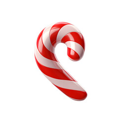 3D candy cane, Christmas decoration, Christmas elements