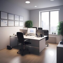 Fototapeta premium Working in office