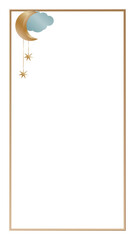 Vintage Gold Retro Rectangle Frame Border Elegant Glamour Wedding, Christmas, New Year Party Decoration Design Element