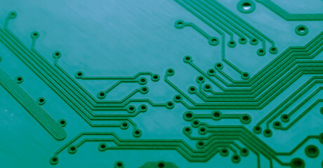  printed circuit. layout of tracks.