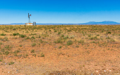 Pumping water in arid Bluff Utah