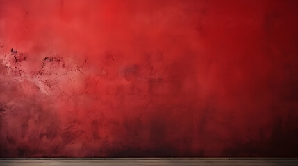 grunge background with red paint, vintage red wall, Halloween and horror theme with copyspace for text