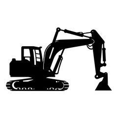 Vector Illustration of Excavator. SVG