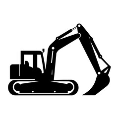 Vector Illustration of Excavator. SVG