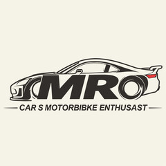 racing logo _ car logo _ vector logo _ logo design _ MRO Logo Design _ Logo Design For Transport business  - obrazy, fototapety, plakaty