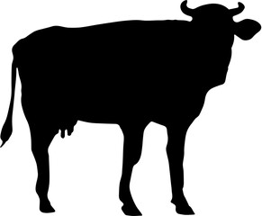 cow silhouette vector