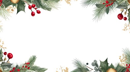 Christmas frame seasonal decoration.