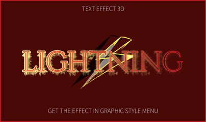 Lightning text effect