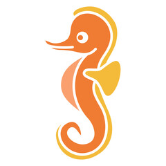 illustration of a seahorse