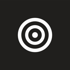 Set of Aim, Target and Goal icons. Editable line vector. Symbol of a gun sight, purpose 