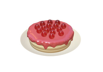 cake isolated on white background