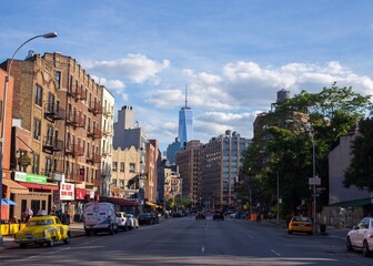 Fototapeta premium View of 1WTC from Manhattan