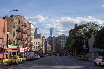 Fototapeta na wymiar View of 1WTC from Manhattan