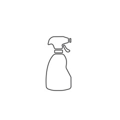 Anti-Bacterial Alcohol Agent, Sanitizer,  Bottle Spray Flat Style Vector Icon