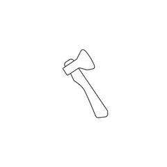 Axe vector icon on white