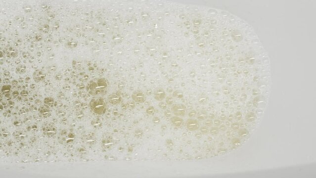 Flushing urine in the toilet