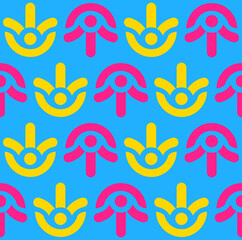 flower as geometric seamless pattern.