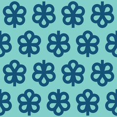 flower as geometric seamless pattern.