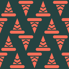 Cute hand-drawn gift boxes in hygge colors for the winter holidays. Seamless pattern for a gift on fabric or paper for friends and family for Christmas and New Year