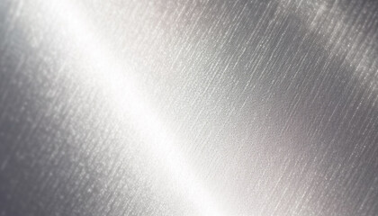 Smooth silver colored steel plate with brushed metal textured effect generated by AI - obrazy, fototapety, plakaty