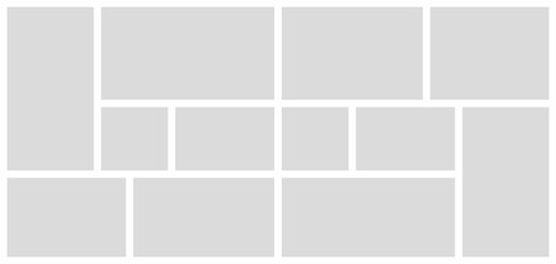 Pictures or photos frame collage. comics page grid layout abstract photo frames and digital photo wall template