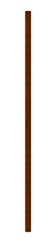 Vertical new square beam made of exotic wood on , on a transparent background