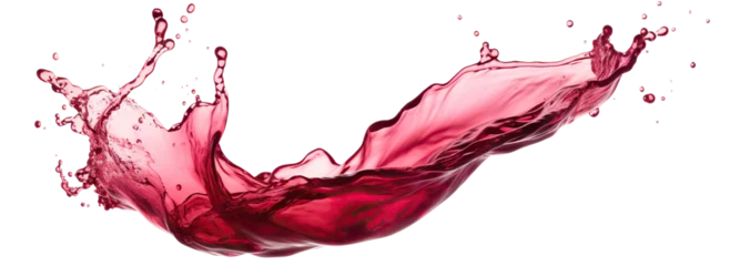 Raamstickers Delicious red wine splash, cut out © Yeti Studio