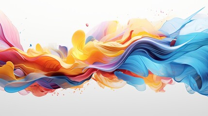 Fototapeta premium AI-Infused Artistic Abstractions