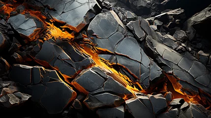 Foto auf Acrylglas Volcanic textures elements digital wallpaper © PSCREATIVE