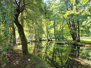 Obraz premium View of the spring of Bosna river in Bosnia and Herzegovina