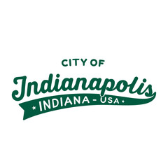 City of Indianapolis lettering design. Indianapolis, Indiana typography design. Vector and illustration.
