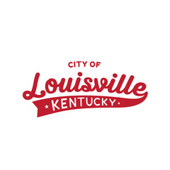 City of Louisville lettering design. Louisville, Kentucky typography design. Vector and illustration.