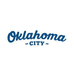 Oklahoma city lettering design. Oklahoma typography design. Vector and illustration.