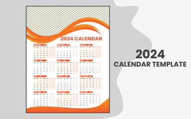 creative and simple calendar template design.
