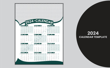 creative and simple calendar template design.