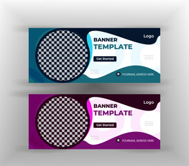 Corporate and Digital Business Marketing Promotion Horizontal Web Banner Design