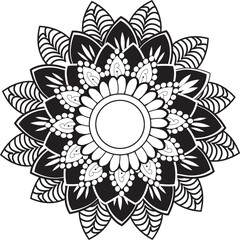 mandala design for abstract floral background