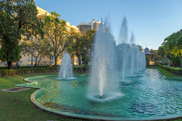 Fountain at Praça da Liberdade, in Belo Horizonte, state of Minas Gerais, Brazil