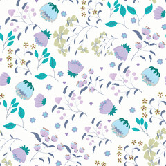 Abstract flower pattern background. Vector illustration.