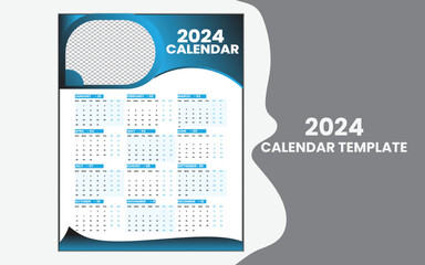creative and simple calendar template design.