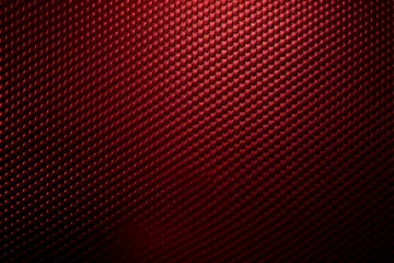 Fotobehang Red carbon fiber texture. Generative AI © Silas