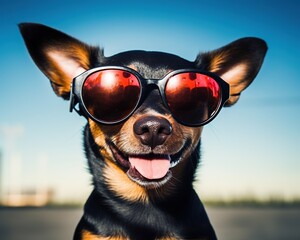 Dog with sunglasses of funny dog with sunglasses funny dog dog funny sunglasses background travel