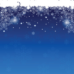 Free vector unfocussed winter light background with snowflakes