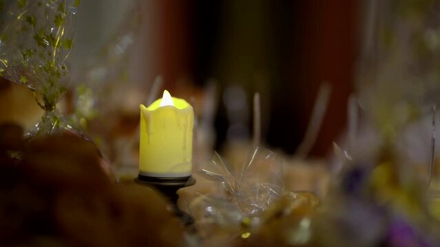 Candle image for background, Battery candles for home decoration