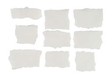 Papel rasgado de color blanco sobre fondo blanco, recurso gráfico - obrazy, fototapety, plakaty