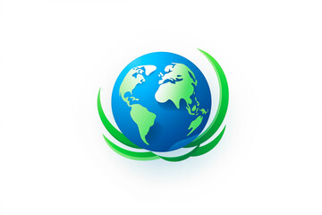 Cartoon planet Earth vector icon on white background. Generated AI