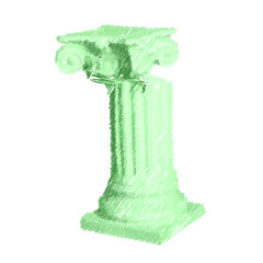  Fashionable modern texture with ancient greek face