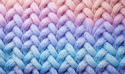 Abstract colored background with large knitted texture.
